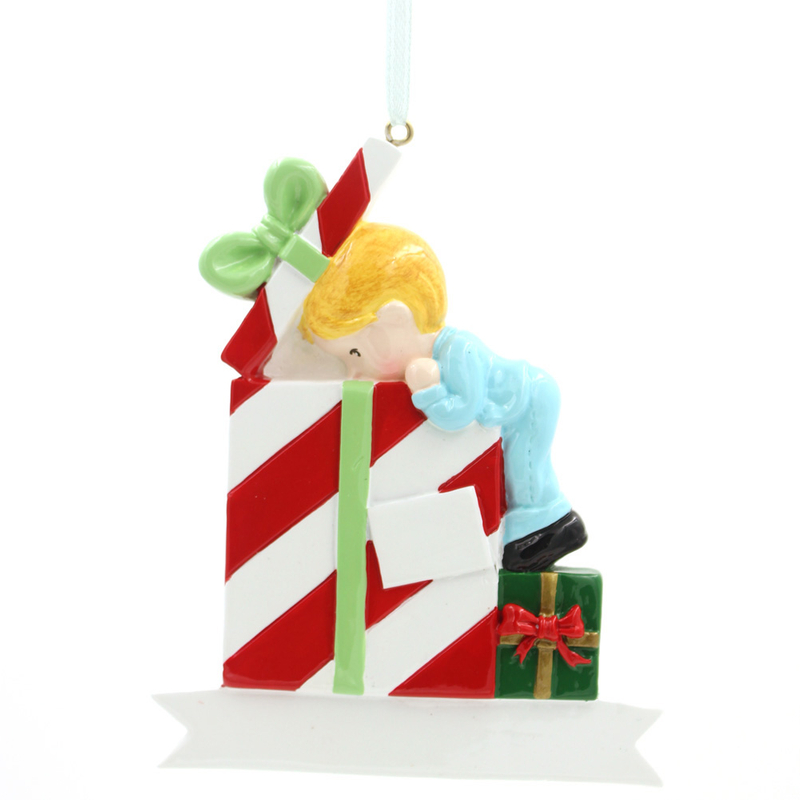 Christmas Gift Box Ornament Personalized Christmas Tree Ornament