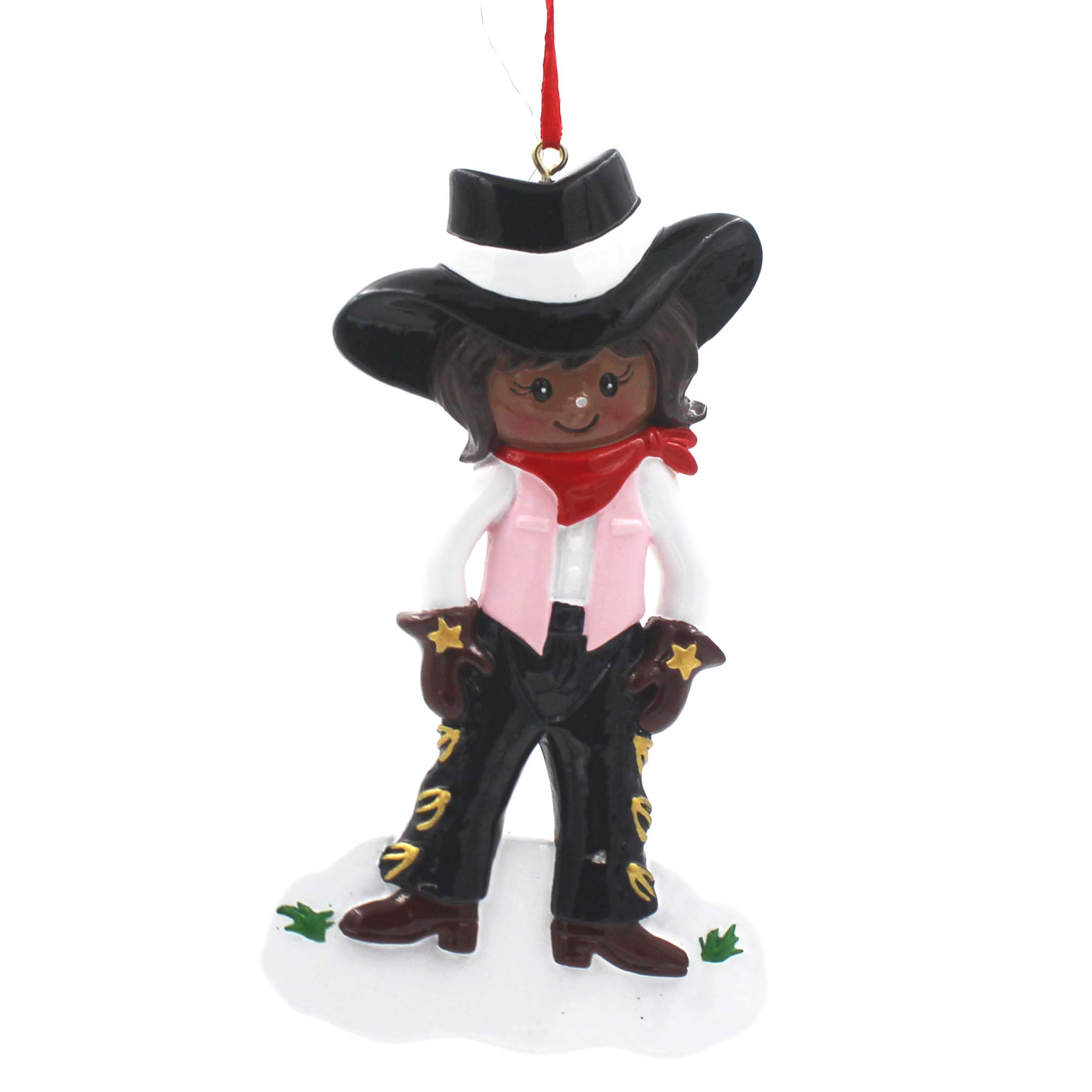 Cowboy and Cowgirl Ornaments Personalized Christmas Tree Ornament