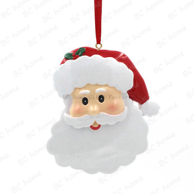 Santa Claus Head Ornament Personalized Christmas Tree Ornament