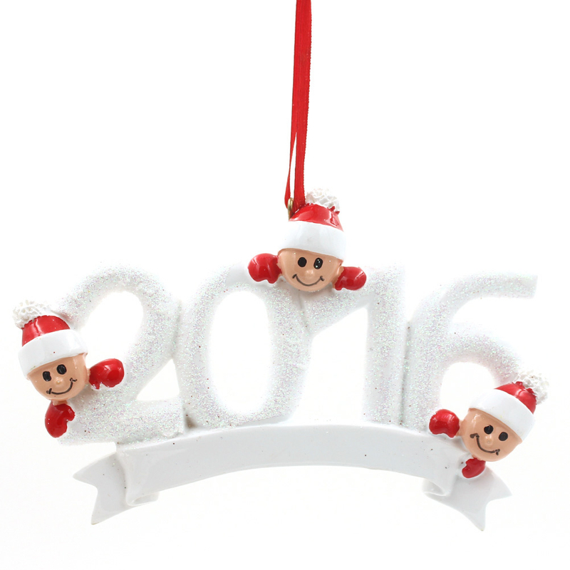 2016 Ornament Family Of 8 Personalized Christmas Tree Ornament