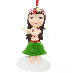 Hula Girl Ornament Personalized Christmas Ornament