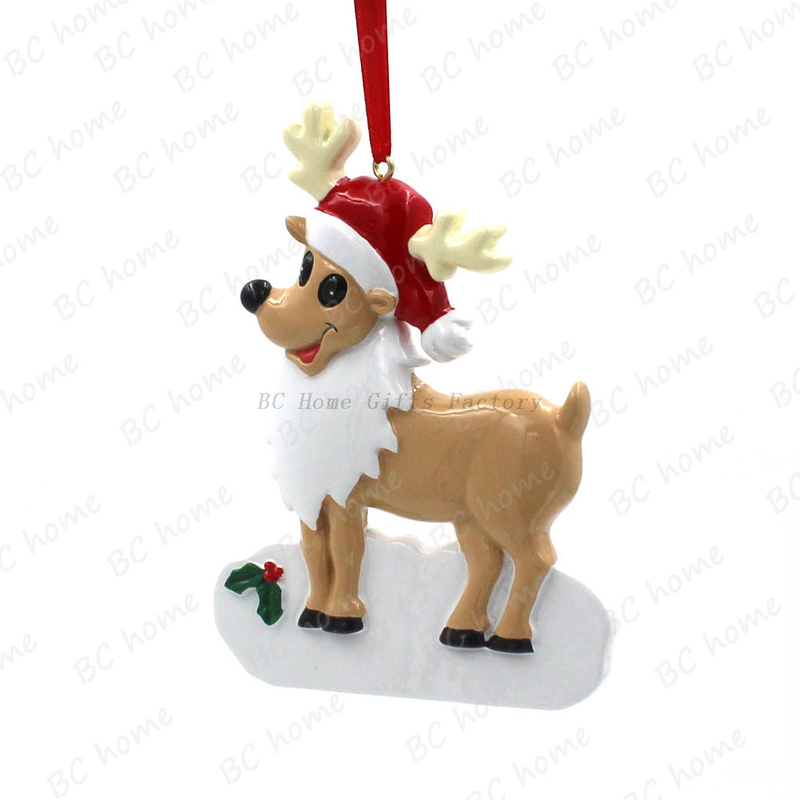 Reindeer Ornament Personalized Christmas Tree Ornament