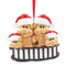 Pig Family Of 6 Personalized Christmas Tree Ornament