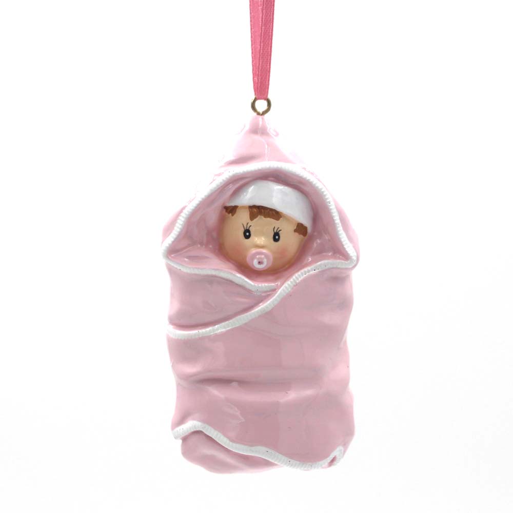 Baby With Quilt Ornament Personalized Christmas Tree Ornament
