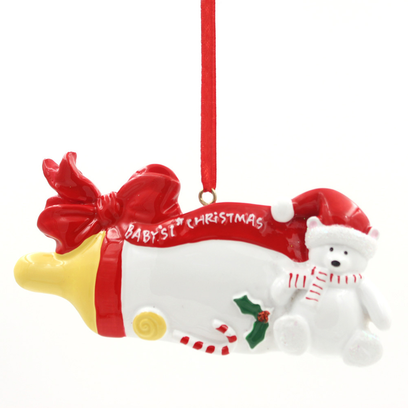 Bear Ornament Personalized Christmas Tree Ornament