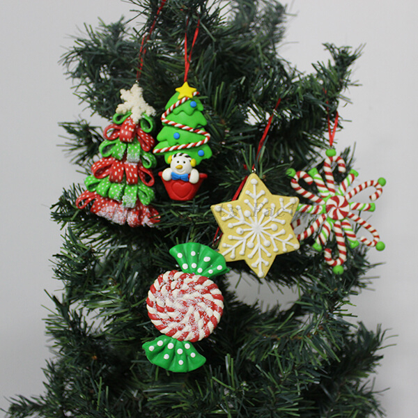 Personalized Polymer Clay Ornaments For Christmas Tree Decoration