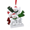 Snowman Sleigh Family Of 6 Personalized Christmas Tree Ornament