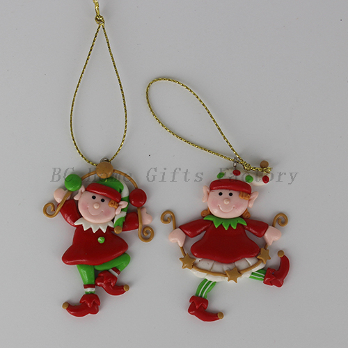Personalized Polymer Clay Ornaments For Christmas Tree Decoration