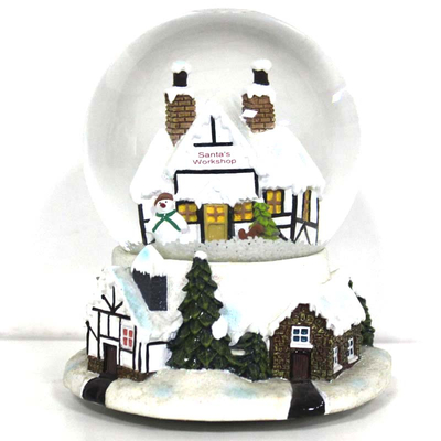 Christmas House Polyresin Snow globes