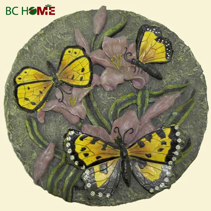 Polyresin gardern stepping-stone decor resin crafts