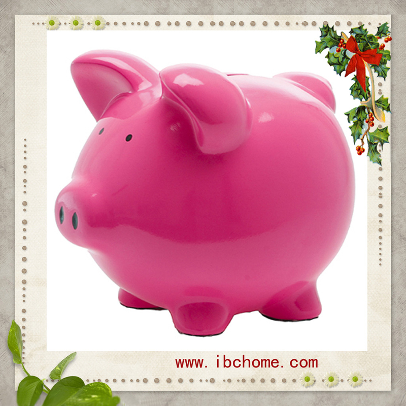 Resin Piggy money box,coin saving box