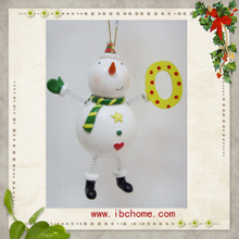 Resin Couples Snowman,Christmas tree decoration