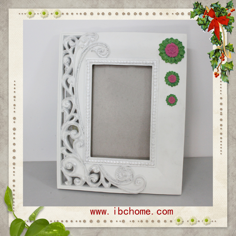 polyresin Photo frame with rose design