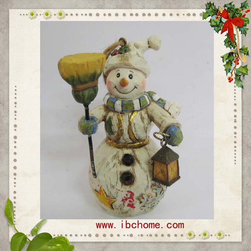 Resin Couples Snowman,Christmas tree decoration