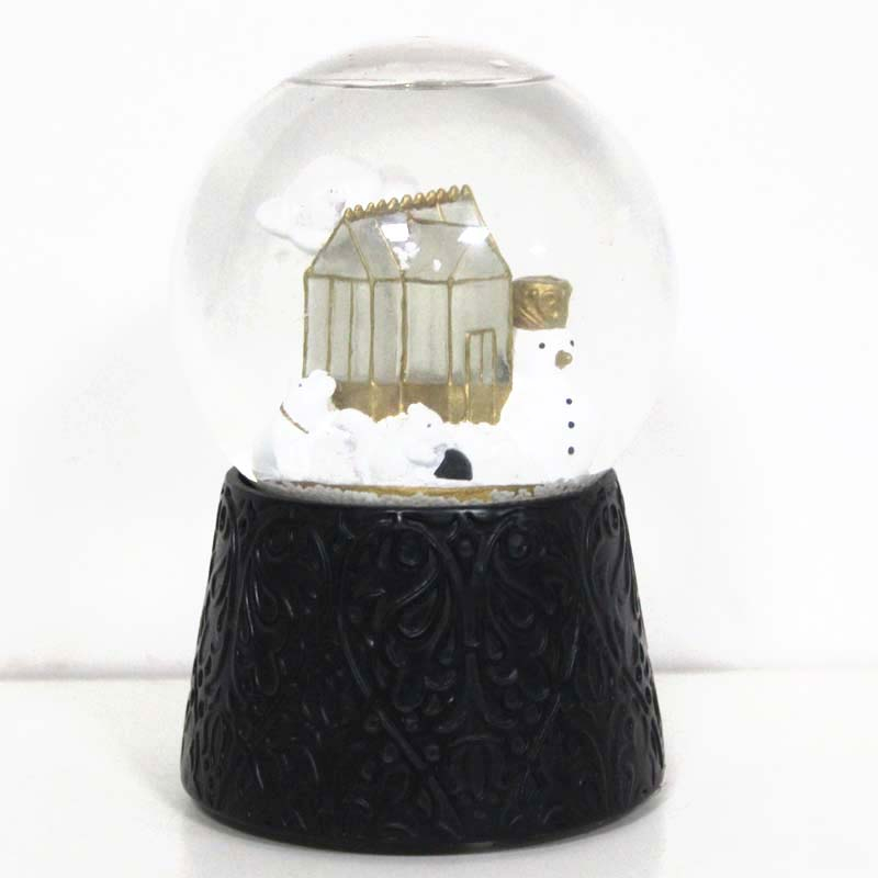Christmas clear light house Polyresin Snow globes