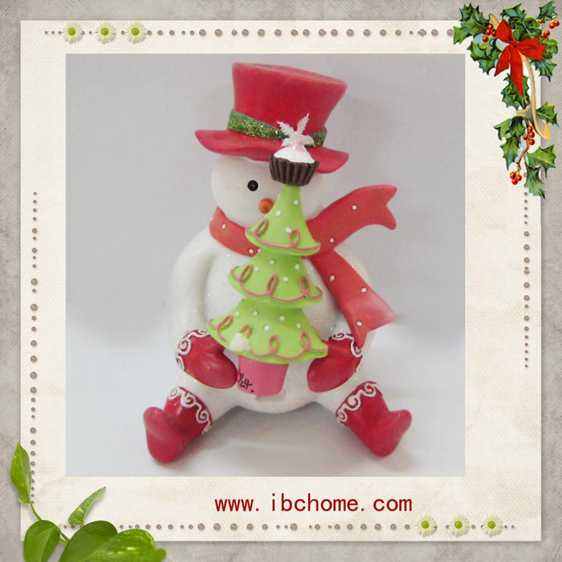 Resin reindeer Christmas tree ornament