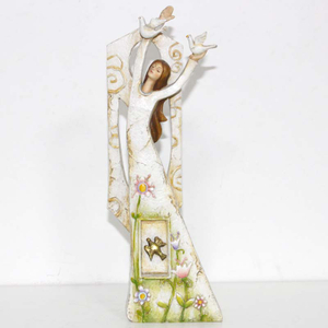 Flying Angel Coming Back With Spring Figurine