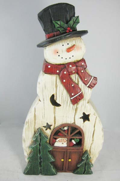 Resin Couples Snowman,Christmas tree decoration